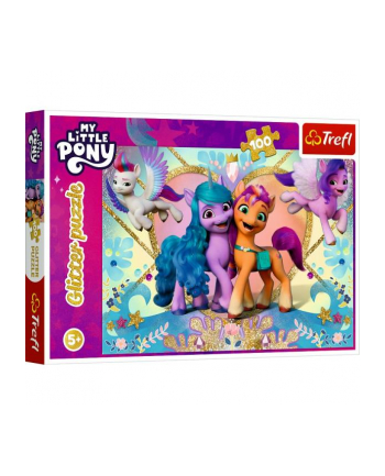 Puzzle 100el glitter Błyszczące kucyki. My Little Pony 14831 Trefl