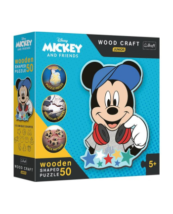 Puzzle drewniane 50el Disney. W świecie Mickey 20199 Trefl