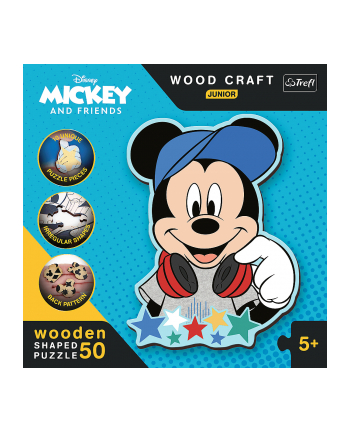 Puzzle drewniane 50el Disney. W świecie Mickey 20199 Trefl