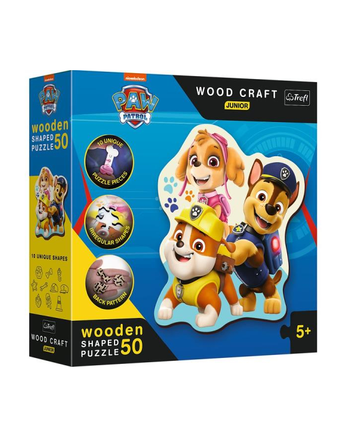 Puzzle drewniane 50el Zabawny Psi Patrol PAW PATROL 20240 Trefl główny