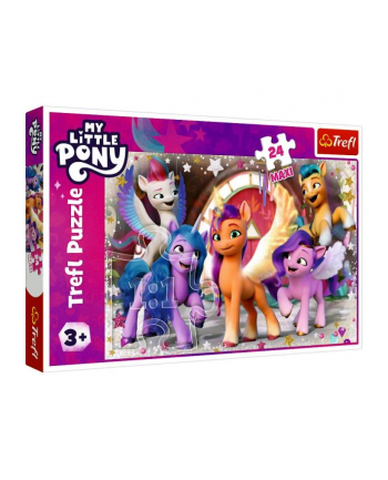 Puzzle 24el Maxi Wesoły dzień kucyków. My Little Pony 14355 Trefl