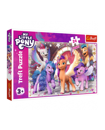 Puzzle 24el Maxi Wesoły dzień kucyków. My Little Pony 14355 Trefl