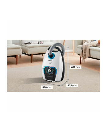 Bosch Series 8 BGB75XSIL, cylinder vacuum cleaner (Kolor: BIAŁY, ProSilence)