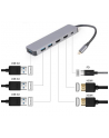 gembird Adapter USB-C Hub USB-C PD HDMI x2 USB 3.0x3 - nr 7