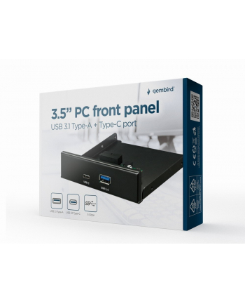 gembird Gniazdo USB 3.1 USB-A USB-C panel przedni