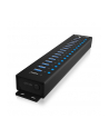 icybox Hub IB-HUB1717 16+1 port USB HUB, 16x USB + 1x USB do ładowania, USB 3.2 Gen 1, 96 Watt zasilacz - nr 1