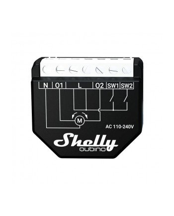 Shelly Qubino Wave Shutter, relay (Kolor: CZARNY/Kolor: BIAŁY, 2 channels)