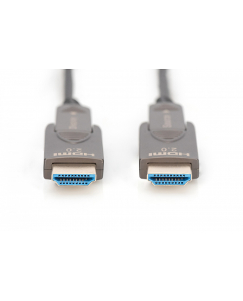 digitus Kabel hybrydowy AOC HDMI 2.0 Premium High Speed Ethernet 4K60Hz UHD HDMI D/A HDMI D/A M/M z odłączanym wtykiem, 10m, Czarny nr 2