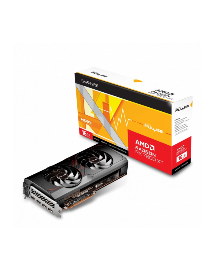 sapphire technology Karta graficzna RX 7800 XT Gaming 16G GDDR6 256bit 2DP/2HDMI główny