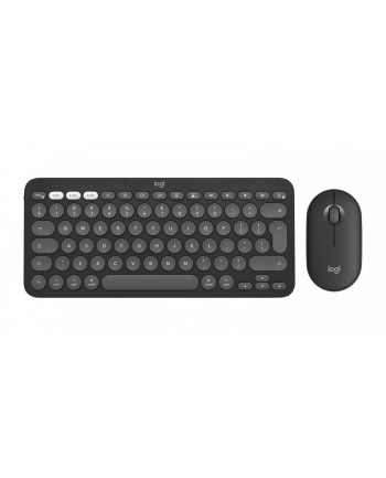 logitech Zestaw klawiatura i mysz Pebble Combo for Mac Tonal Graphite  920-012244 Grafitowy