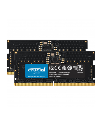 Crucial DDR5 - 16GB - 5200 - CL - 42 (2x 8 GB) dual kit, RAM (Kolor: CZARNY, CT2K8G52C42S5)