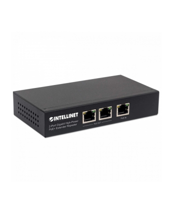 intellinet Regenerator Extender PoE+ 2-portowy Gigabit 802.3at/af