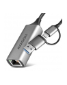 axagon AD-E-TXCA Karta sieciowa Gigabit Ethernet adapter, USB-C (USB-A redukcja) 3.2 Gen 1, instalacja automatyczna - nr 44