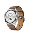 Smartphome Huawei Watch GT4 46mm (Phoinix-B19L), smartwatch (silver, brown leather strap) - nr 26