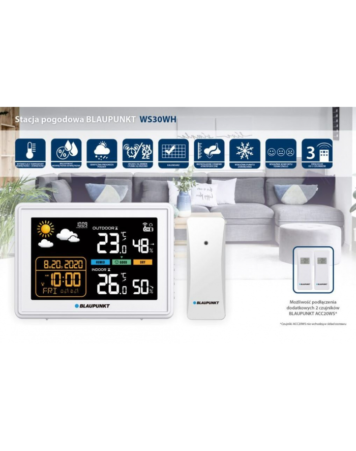 blaupunkt Stacja pogody WS30WH główny