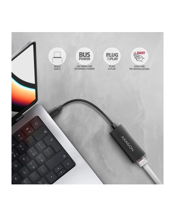 axagon AD-E-ARC Karta sieciowa Gigabit Ethernet adapter, USB-C 3.2 Gen 1, instalacja automatyczna nr 2