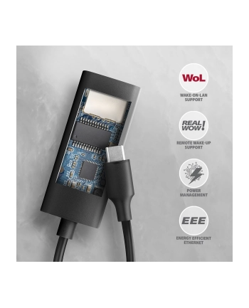 axagon AD-E-ARC Karta sieciowa Gigabit Ethernet adapter, USB-C 3.2 Gen 1, instalacja automatyczna nr 1