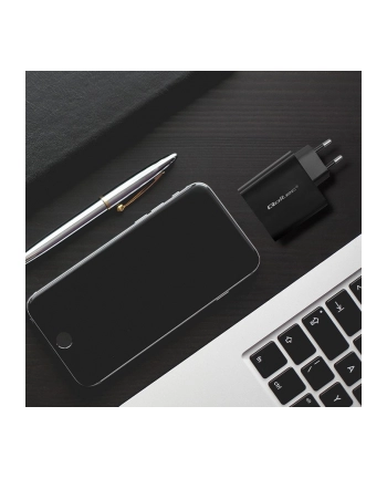 qoltec Ładowarka Super Quick PD | 1xUSB-C | 1xUSB | 90W | 5-20V | 2.4-4.35A | Czarna nr 1