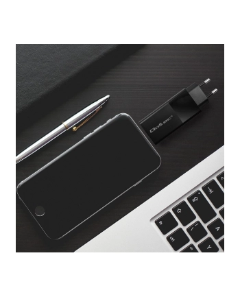 qoltec Ładowarka GaN Power Pro | 1xUSB-C | 1xUSB | 100W | 5-20V | 1.5-5A| PD | Czarna nr 2