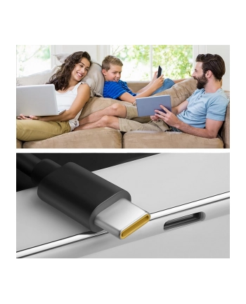 qoltec Ładowarka GaN Power Pro | 1xUSB-C | 100W | 5-20V | 3-5A | Czarna nr 2