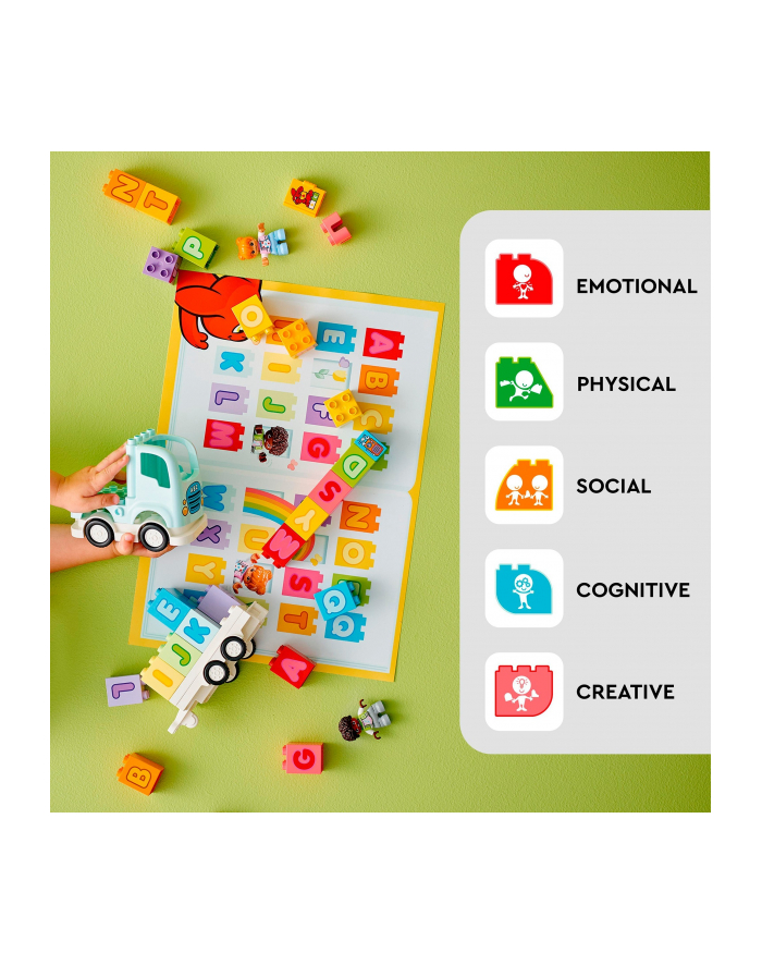 LEGO 10421 DUPLO Town Ciężarówka z alfabetem p3 główny