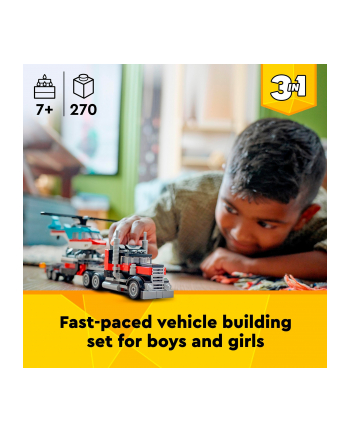 LEGO 31146 CREATOR Ciężarówka z platformą i helikopterem p8 nr 2