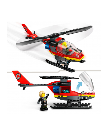 LEGO 60411 CITY Strażacki helikopter ratunkowy p4