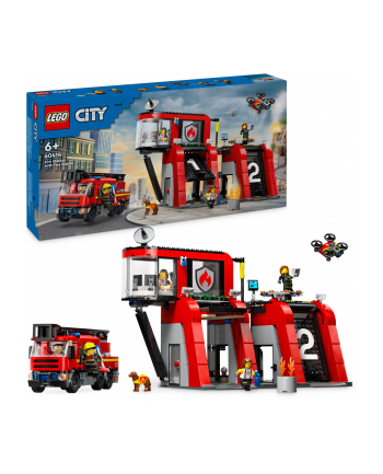LEGO 60414 CITY Remiza strażacka z wozem strażackim p2