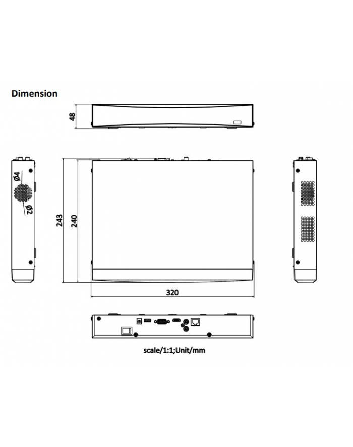 hikvision Rejestrator IP DS-7608NXI-K1 główny