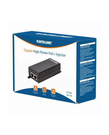 Adapter / Zasilacz Intellinet  POE+ 30W 1X Gigabit RJ45 802.3AT