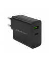 qoltec Ładowarka Super Quick PD | 1xUSB-C | 1xUSB | 45W | 5-20V |       2.25-3A | Czarna - nr 1