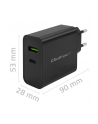 qoltec Ładowarka Super Quick PD | 1xUSB-C | 1xUSB | 45W | 5-20V |       2.25-3A | Czarna - nr 2