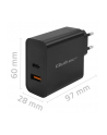 qoltec Ładowarka Super Quick PD | 1xUSB-C | 1xUSB | 65W | 5-20V |       1.5-3.25A | Czarna - nr 11