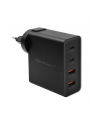 qoltec Ładowarka GaN Power Pro | 2xUSB-C | 2xUSB | 130W | 5-20V | 1.5-5A| PD | Czarna - nr 1