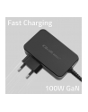 qoltec Ładowarka GaN Power Pro | 1xUSB-C | 100W | 5-20V | 3-5A | Czarna - nr 11