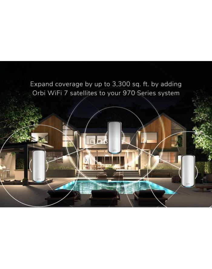 netgear Satelita RBS970 System WiFi 7 Quad-Band 10GE główny