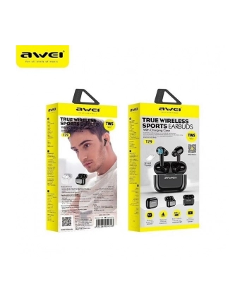 awei Słuchawki stereo Bluetooth T29 TWS Czarne
