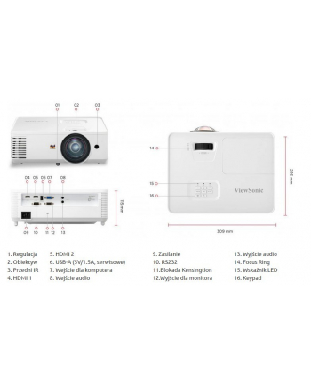 viewsonic Projektor PS502X-EDU XGA/4000