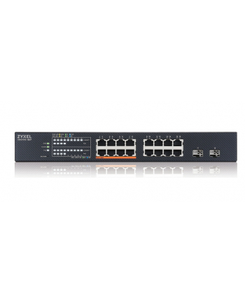 zyxel Switch XMG1915-18EP, 16-port 2.5GbE, 2 SFP+, 8 x PoE++ 180W      Smart Switch, hybird mode, standalone or NebulaFlex Cloud