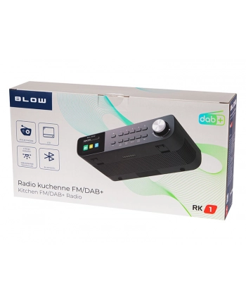 blow Radio kuchenne przenośne FM/DAB+ RK1 czarne nr 1
