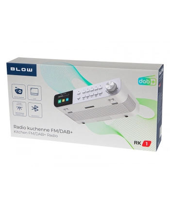 blow Radio kuchenne przenośne FM/DAB+ RK1 białe nr 1