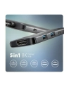 axagon Hub HMC-5H8K 2x USB-A, 1x USB-C, 8K HDMI, USB 3.2 Gen 1 hub, PD 100W, 15cm USB-C kabel - nr 10