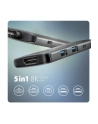 axagon Hub HMC-5H8K 2x USB-A, 1x USB-C, 8K HDMI, USB 3.2 Gen 1 hub, PD 100W, 15cm USB-C kabel - nr 28