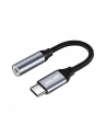 Kabel adapter Beline USB-C/Jack 3,5mm DAC czarny - nr 1