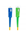 Patchcord światłowód kabel Maclean, SC/APC-SC/UPC SM 9/125 LSZH, jednomodowy, długość 15m, simplex, G657A2, MCTV-405 - nr 1