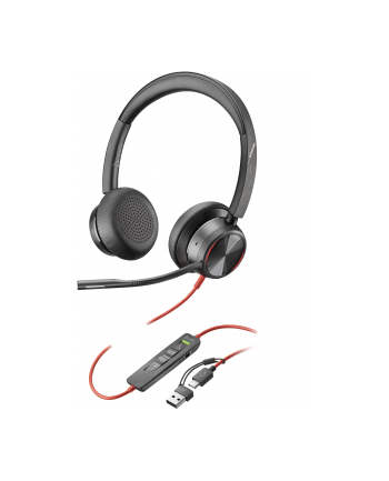 hp inc. HP Poly Blackwire 8225 Stereo USB-C Headset +USB-C/A Adapter nr 1