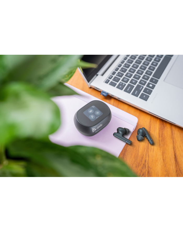 hp inc. HP Poly Voyager Free 60+ UC M Carbon Black Earbuds +BT700 USB-C Adapter +Touchscreen Charge Case główny