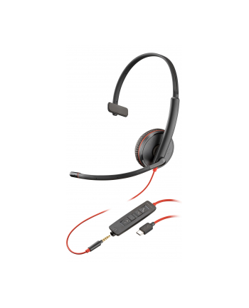 hp inc. HP Poly Blackwire C3215 Monaural Headset +Carry Case Bulk