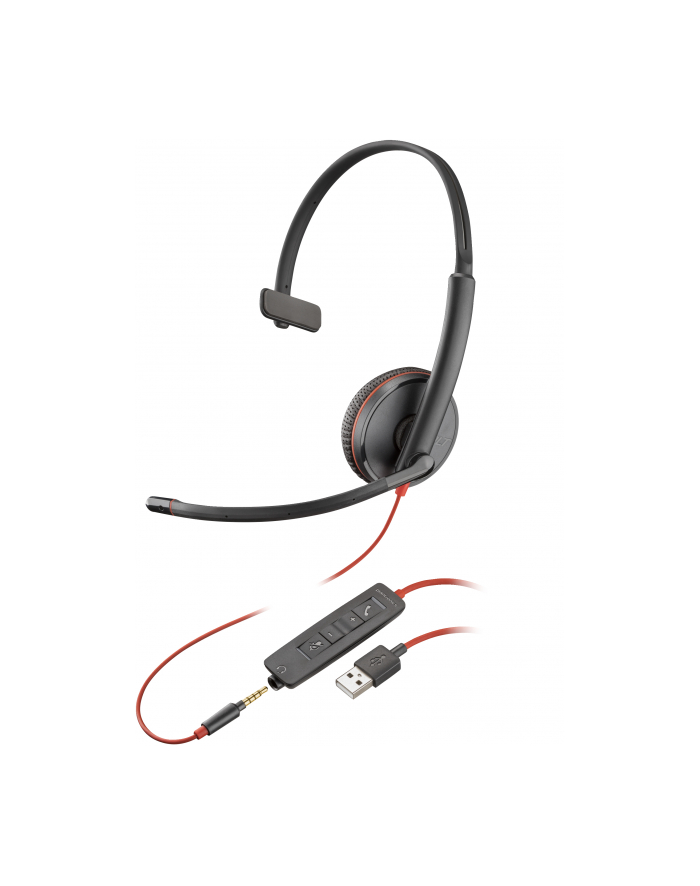 hp inc. HP Poly Blackwire 3215 Monaural USB-A Headset Bulk główny