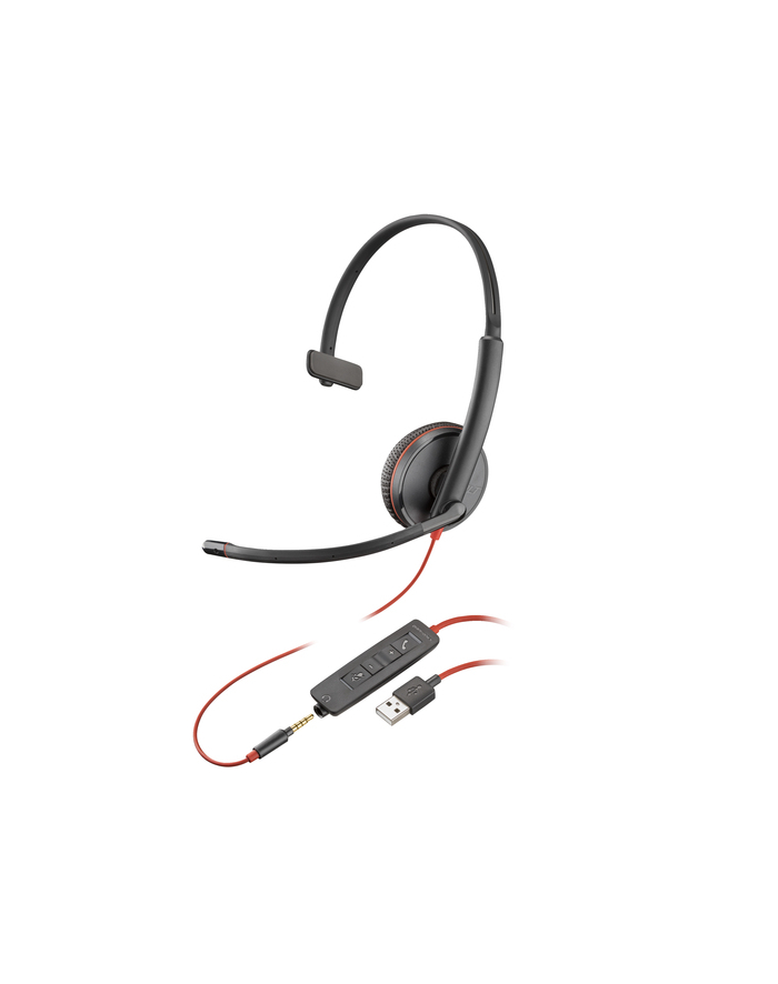 hp inc. HP Poly Blackwire 3215 Monaural USB-A Headset Bulk główny